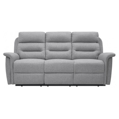 9222 Canapea de relaxare manuală din material textil cu 3 locuri