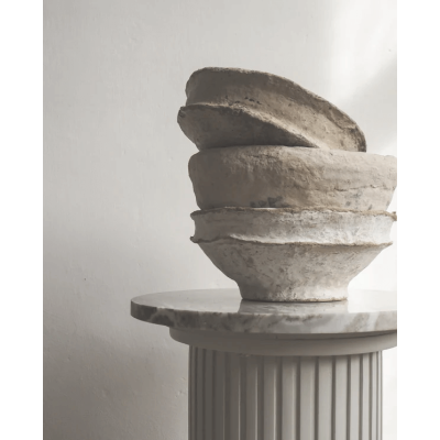 Vintage papier-mache castron