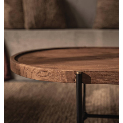 Masuta de cafea Coco cu blat oval