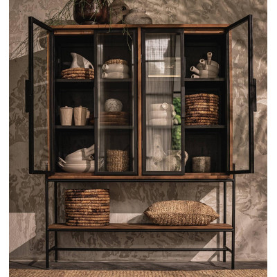 Dulap contur cu 4 usi si 1 polita deschisa