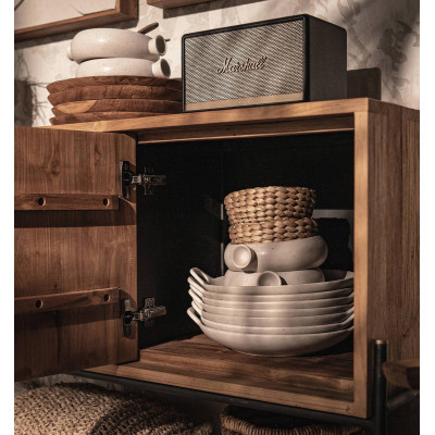 Bufet contur cu 3 usi si 1 polita deschisa