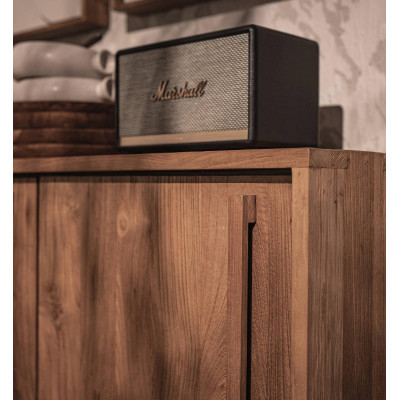 Bufet contur cu 3 usi si 1 polita deschisa