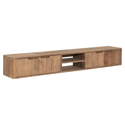 Comodă TV suspendată Bliss No.2 din tec cu 4 uși