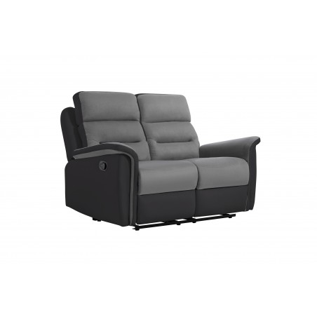 Manuell 2-sits reclinersoffa 9222
