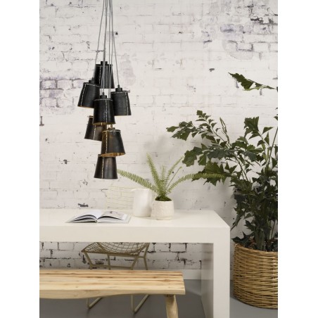 Amazon taklampa med 7 lampskärmar