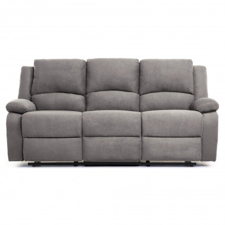 9121 Manuell 3-sits Microfiber avslappning soffa