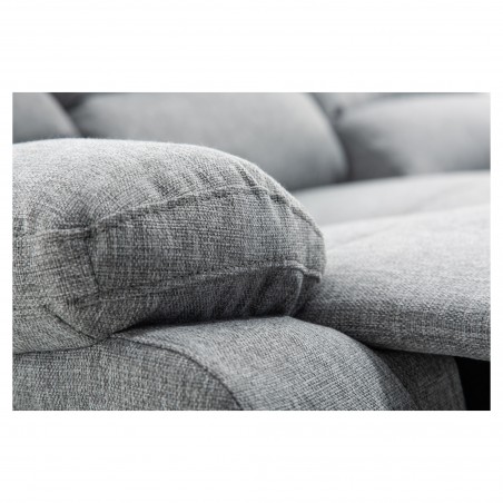 9121 Manuell 3-sits tyg avslappning soffa