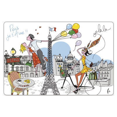 Set med 6 bordstabletter La Parisienne