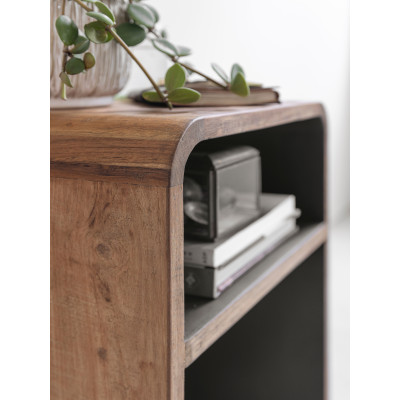 Evo sängbord i återvunnen teak