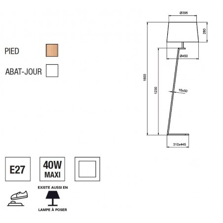 Golvlampa Memphis LS