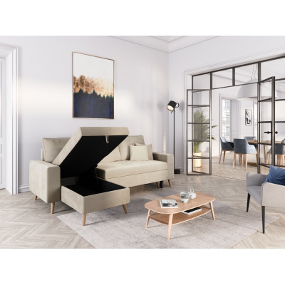 Artikel Reversible Velvet Corner Sofa