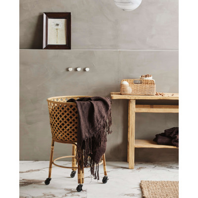 Arvi okrogla košarica voziček