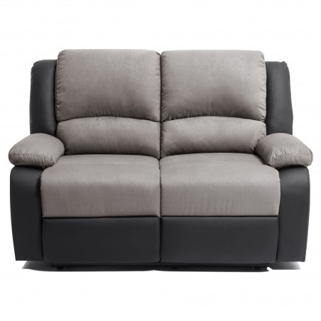 9121 Manuálna 2-miestna pohovka PU a mikrovlákna Chaise Lounge