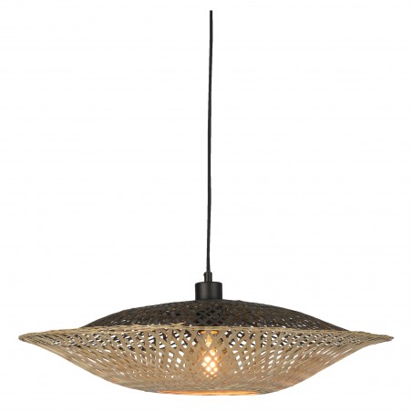 Kalimantan prívesok lampa tkané bambus