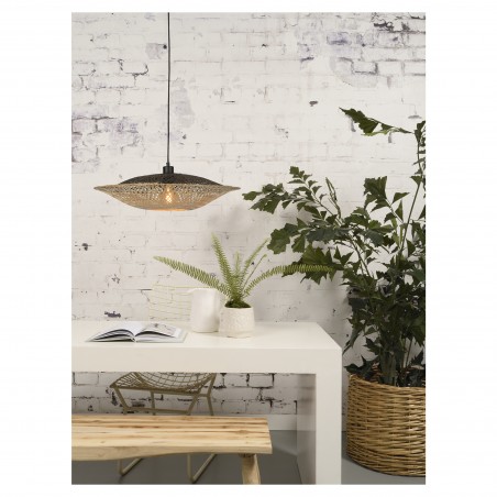 Kalimantan prívesok lampa tkané bambus