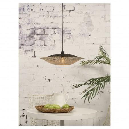 Kalimantan prívesok lampa tkané bambus