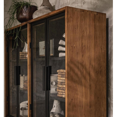 Obrys skriňa so 4 dverami a 1 otvorenou policou