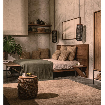 Obrys posteľ s nočným stolíkom