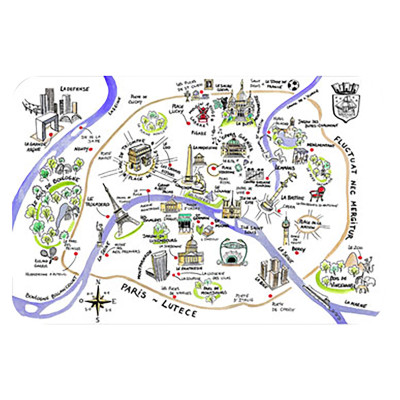 Súprava 6 prestieraní Paris Lutèce