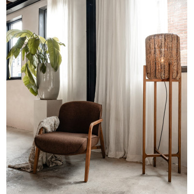 Stojacia lampa Aurora z abaky