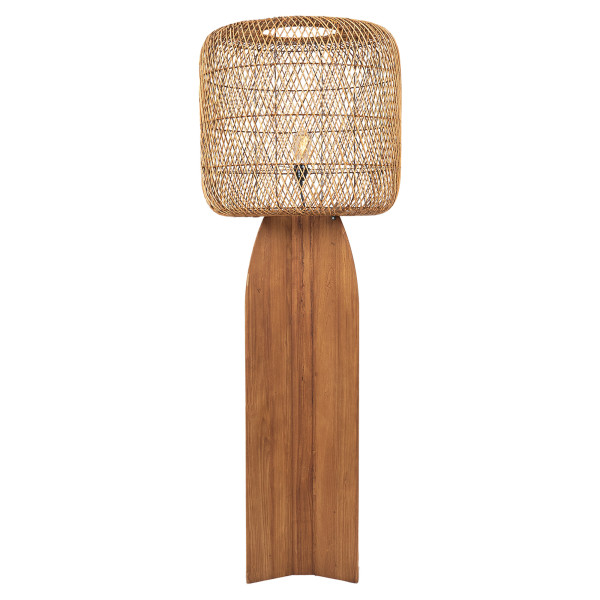 Stojacia lampa Orbit z ratanu