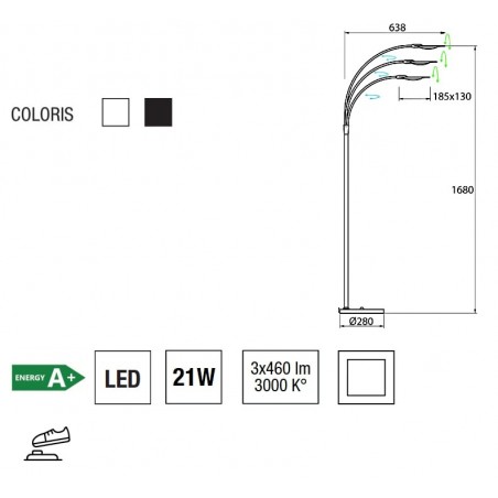 Stojacia lampa Helix 3