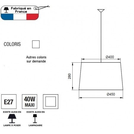 Závesná lampa Sacha S