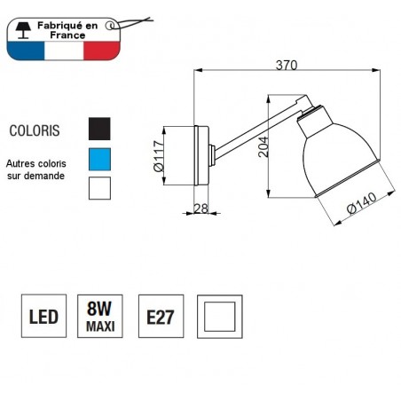 Nástenná lampa Stan